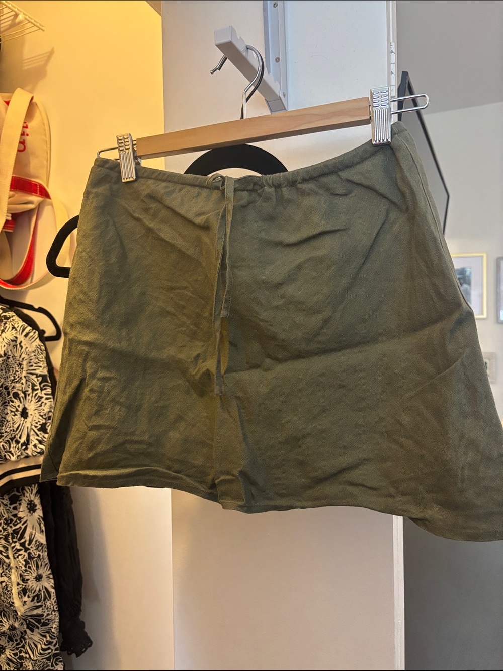 Olive Green Women's A-Line Skirt